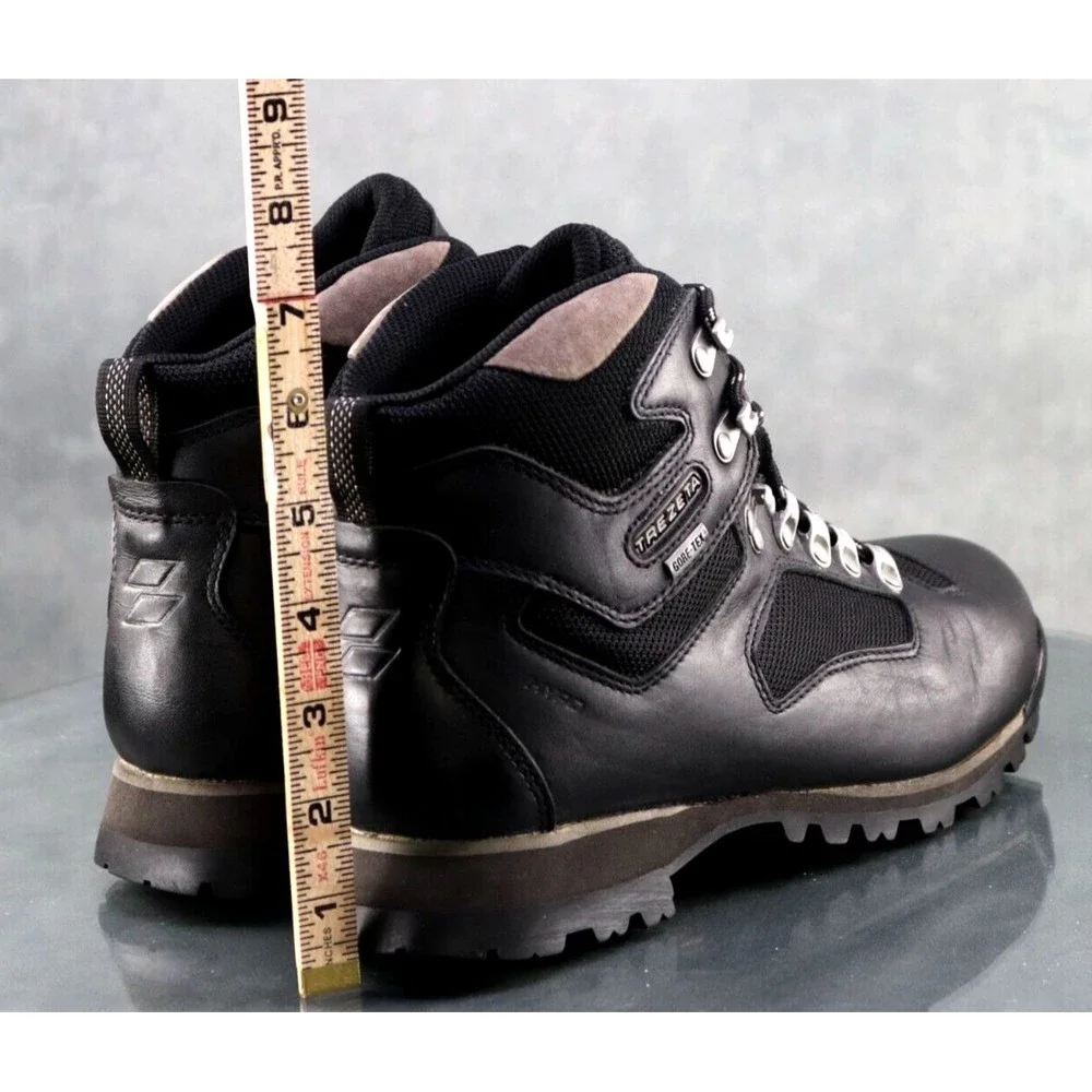 Trezeta Gore Tex Men's Waterproof Hiking Boots Size 8 Leather Black